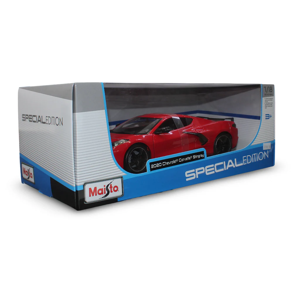 Maisto 2020 Chevrolet Corvette Stingray Coupe Z51 Die-Cast Model – 1:18 Scale - Image 2