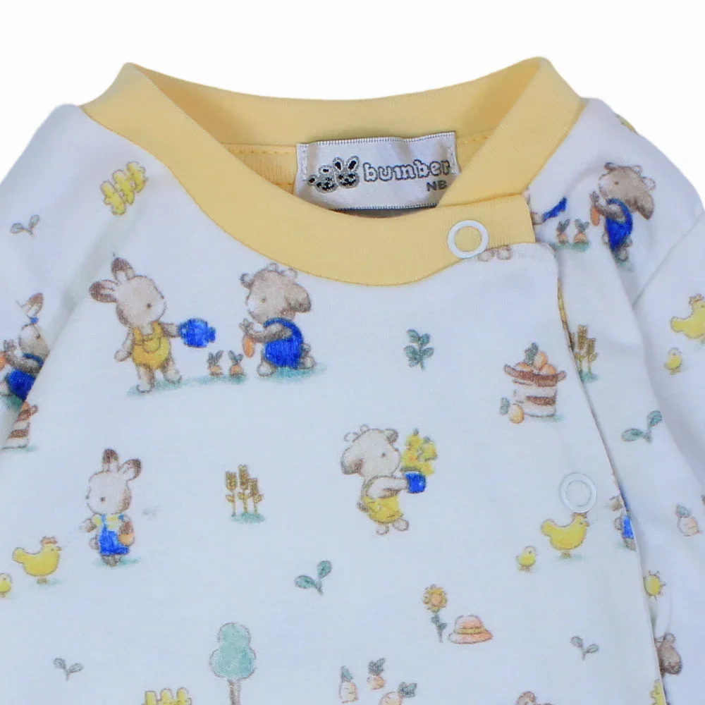 Unisex Cotton Baby Footie - Animals Design - Image 3