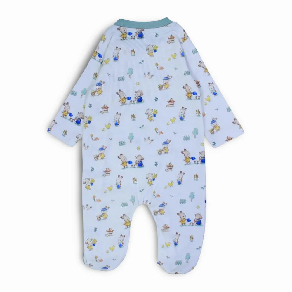Unisex Cotton Baby Footie - Animals Design - Image 5