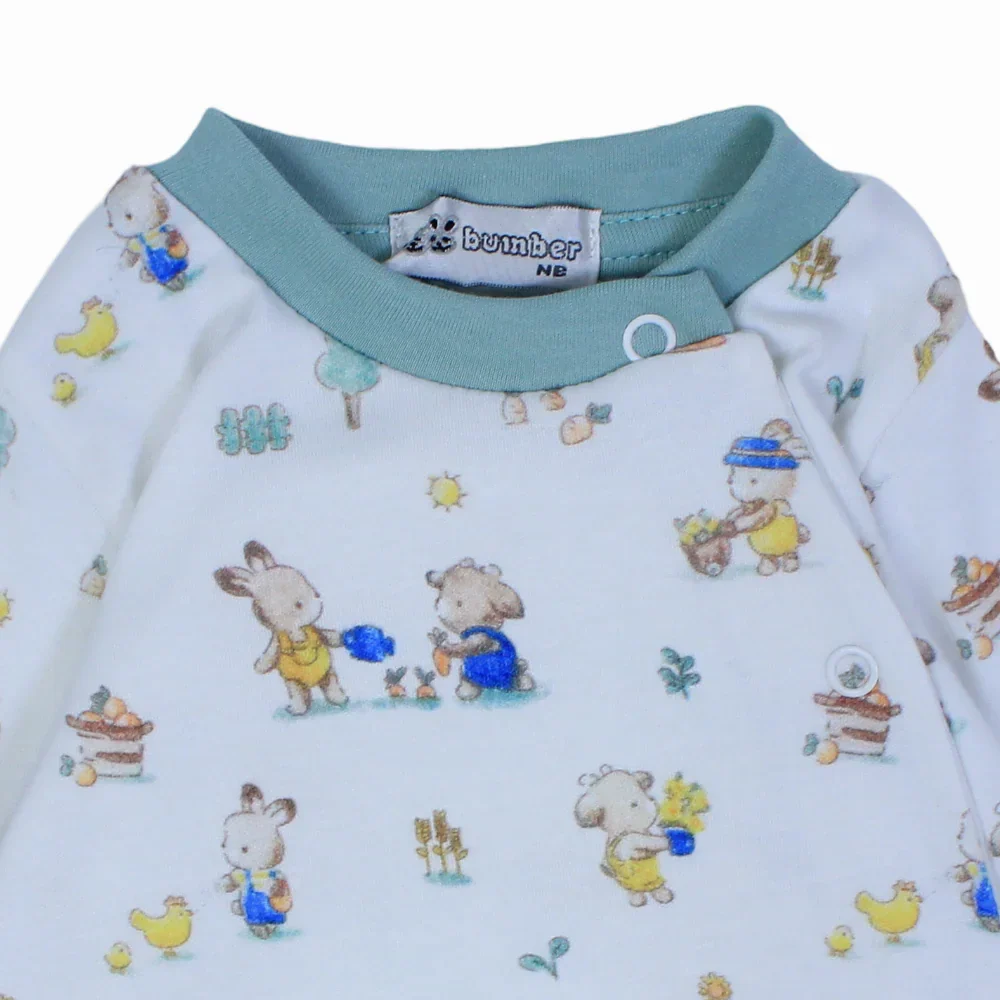 Unisex Cotton Baby Footie - Animals Design - Image 6
