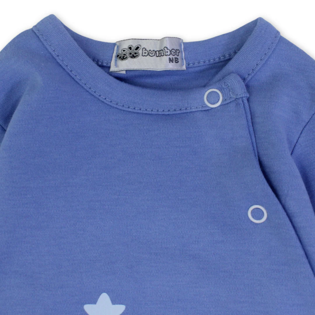 Baby Boys Cotton Baby Footie Onesie – Teddies Embroidery - Image 6