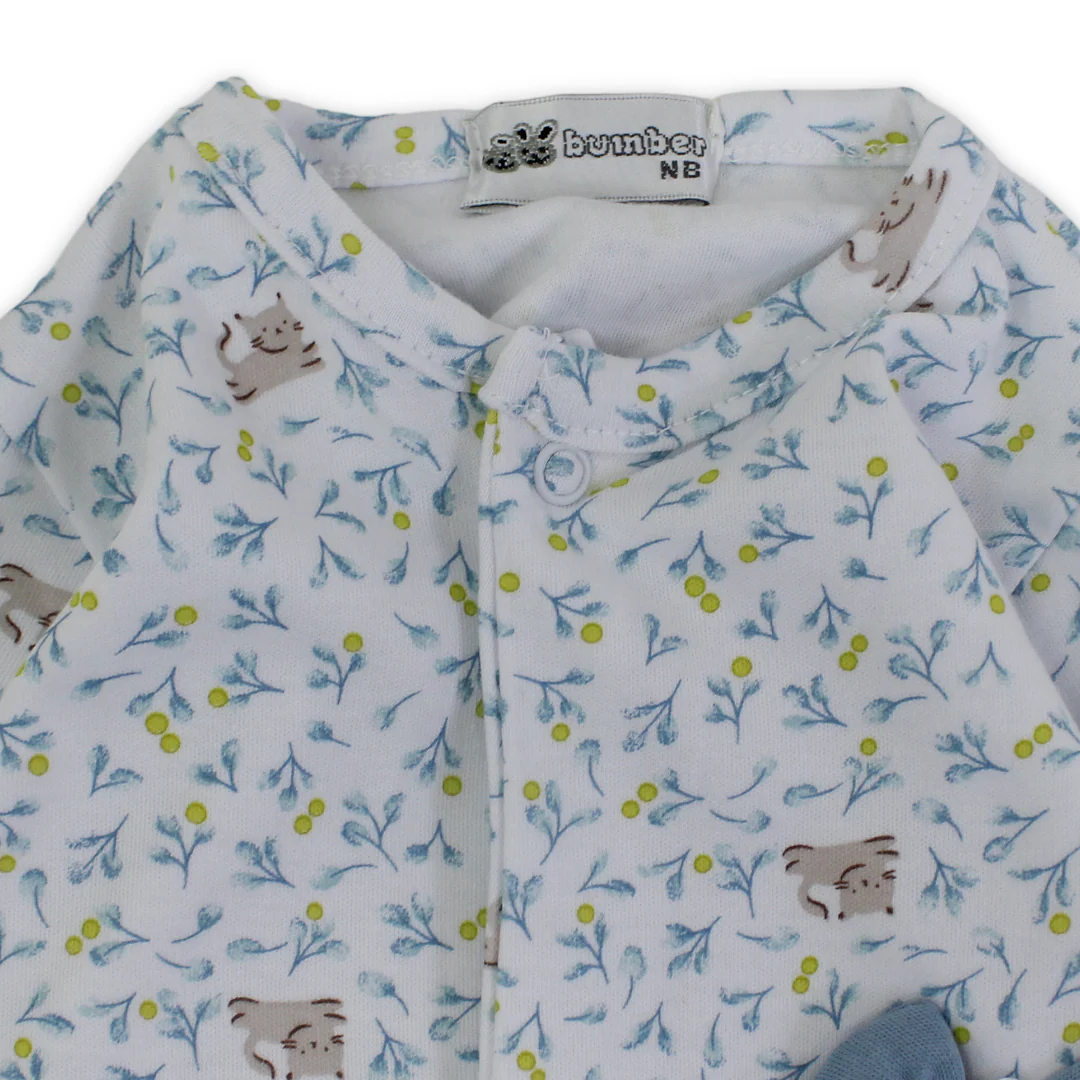 Baby Girls Cotton Baby Footie – with Bow Design - Image 6