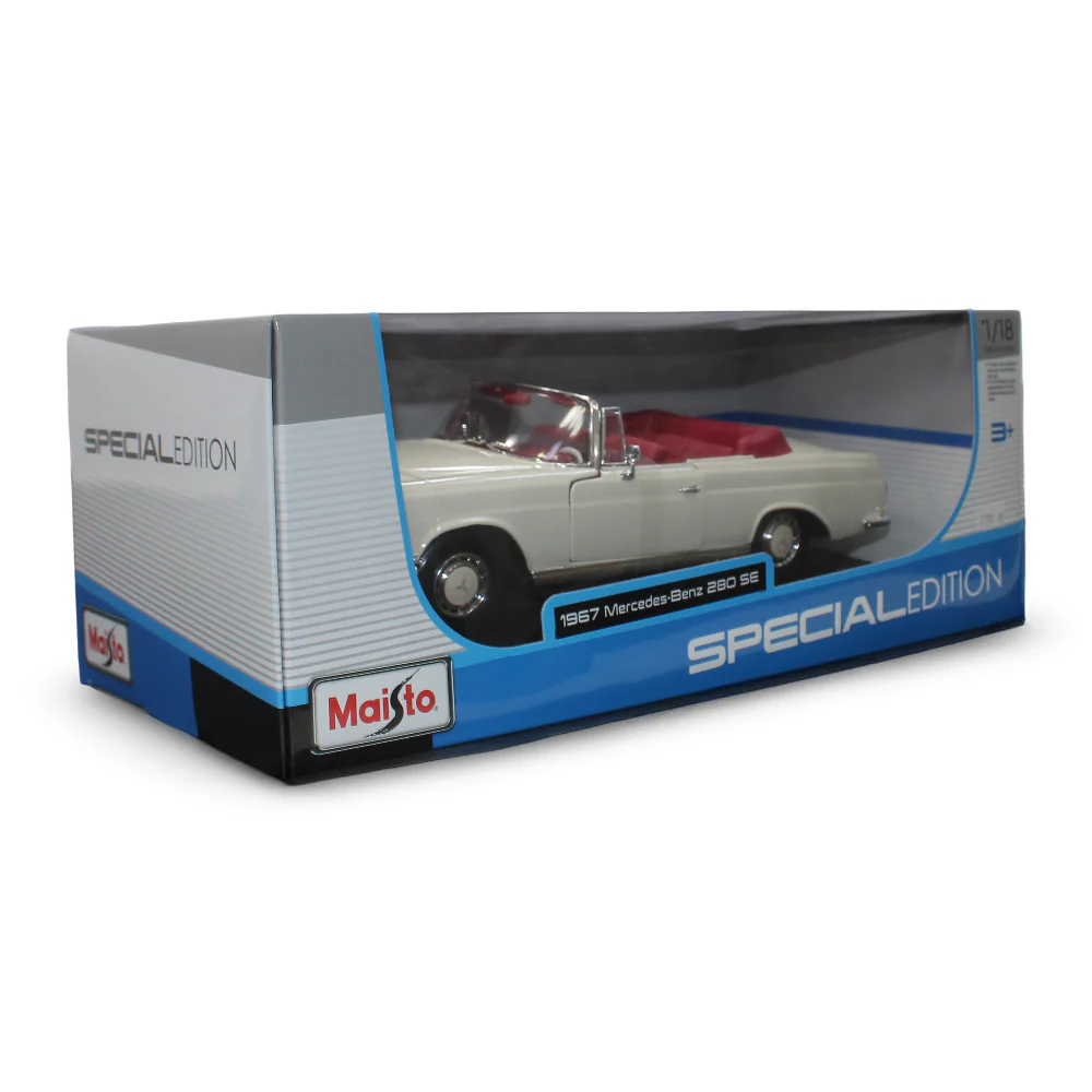 Maisto 1967 Mercedes-Benz 280SE Die-Cast Model – 1:18 Scale - Image 2