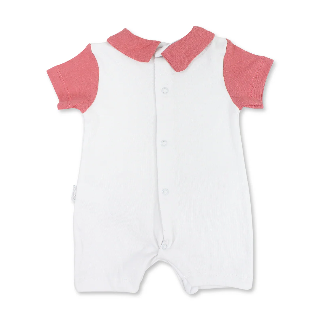 Baby Boys Cotton Romper – Teddy Bear Print - Image 6