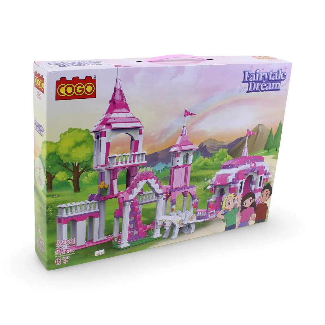 Cogo Girls Fairytale Dream Princess Castle Building Block Set – 555 Pcs - Image 2