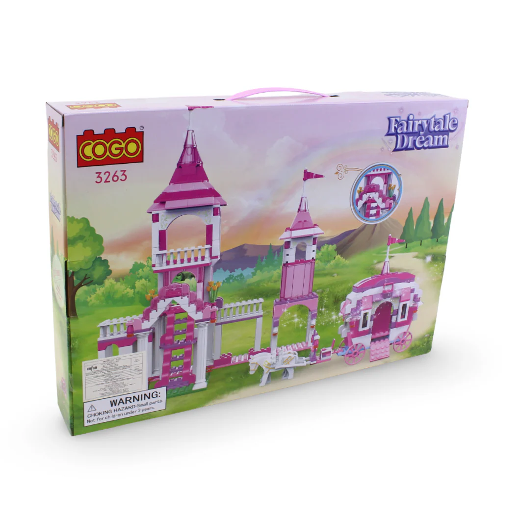 Cogo Girls Fairytale Dream Princess Castle Building Block Set – 555 Pcs - Image 3