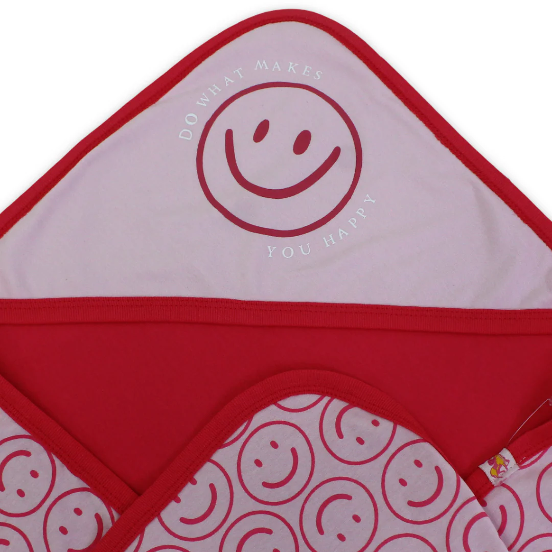 Cotton Baby Blanket – Smile Face Print - Image 6