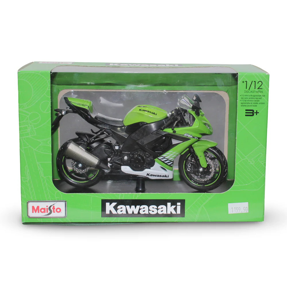 Maisto Kawasaki Ninja ZX-10R Die-Cast Motorcycle with Stand – 1:12 Scale - Image 2
