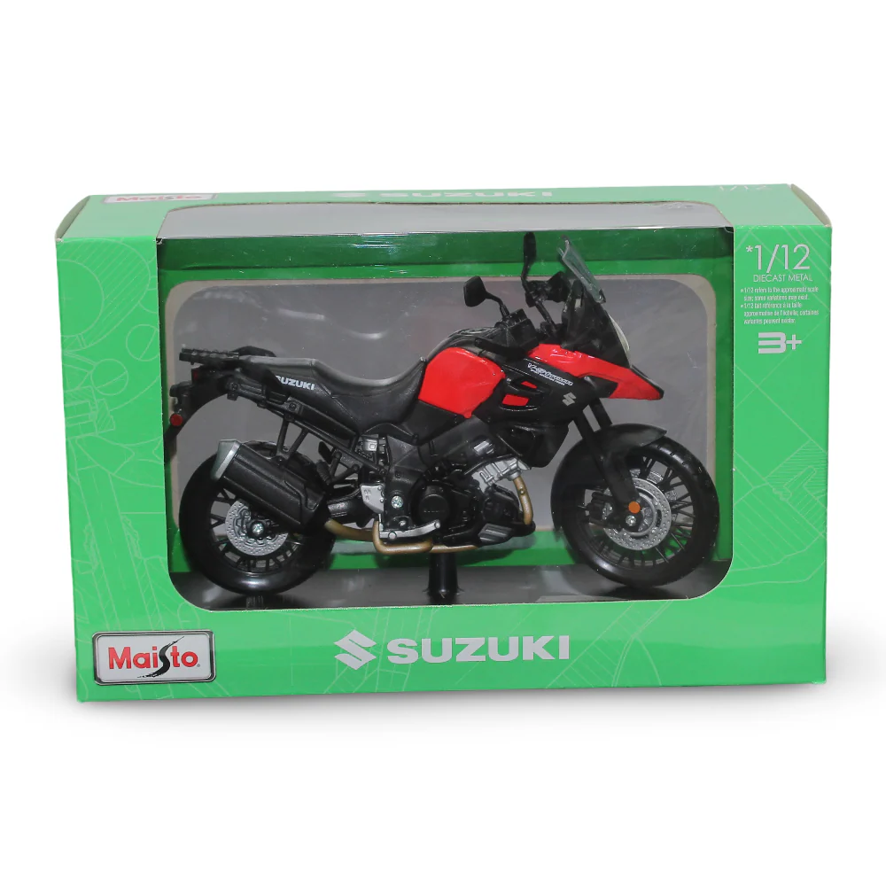 Maisto Suzuki V-Strom Die-Cast Motorcycle with Stand – 1:12 Scale - Image 2