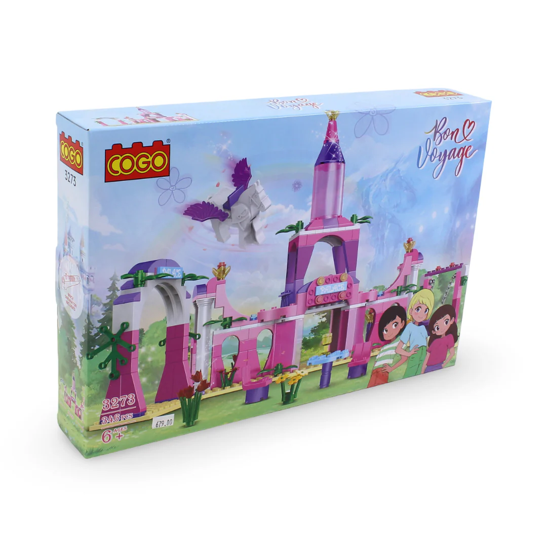 Cogo Girls "Dream World" Castle Building Blocks Set – 346 Pcs - Image 2
