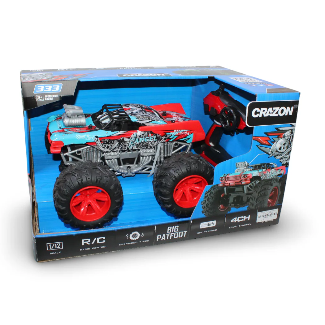 Crazon Angel Monster Truck 2.4GHz Stunt RC Car – Red