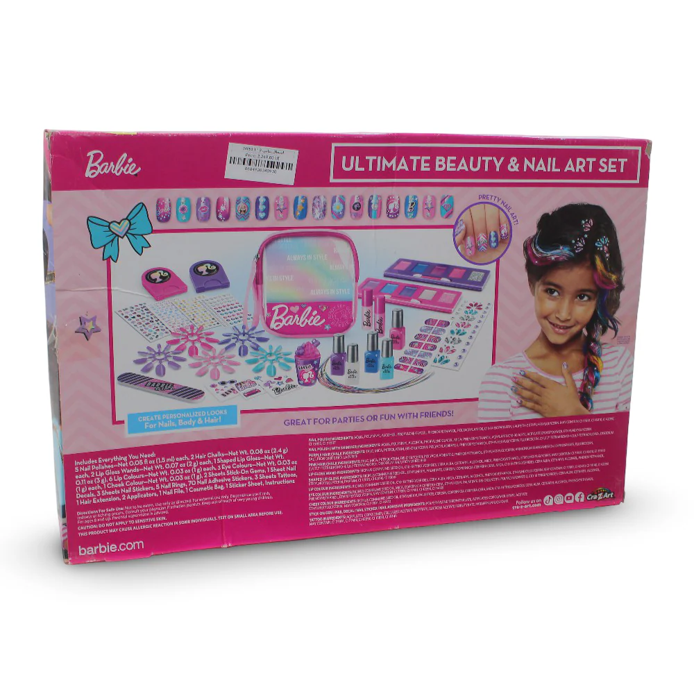 Cra-Z-Art 2in1 Barbie Ultimate Beauty & Nail Art Set - Image 2