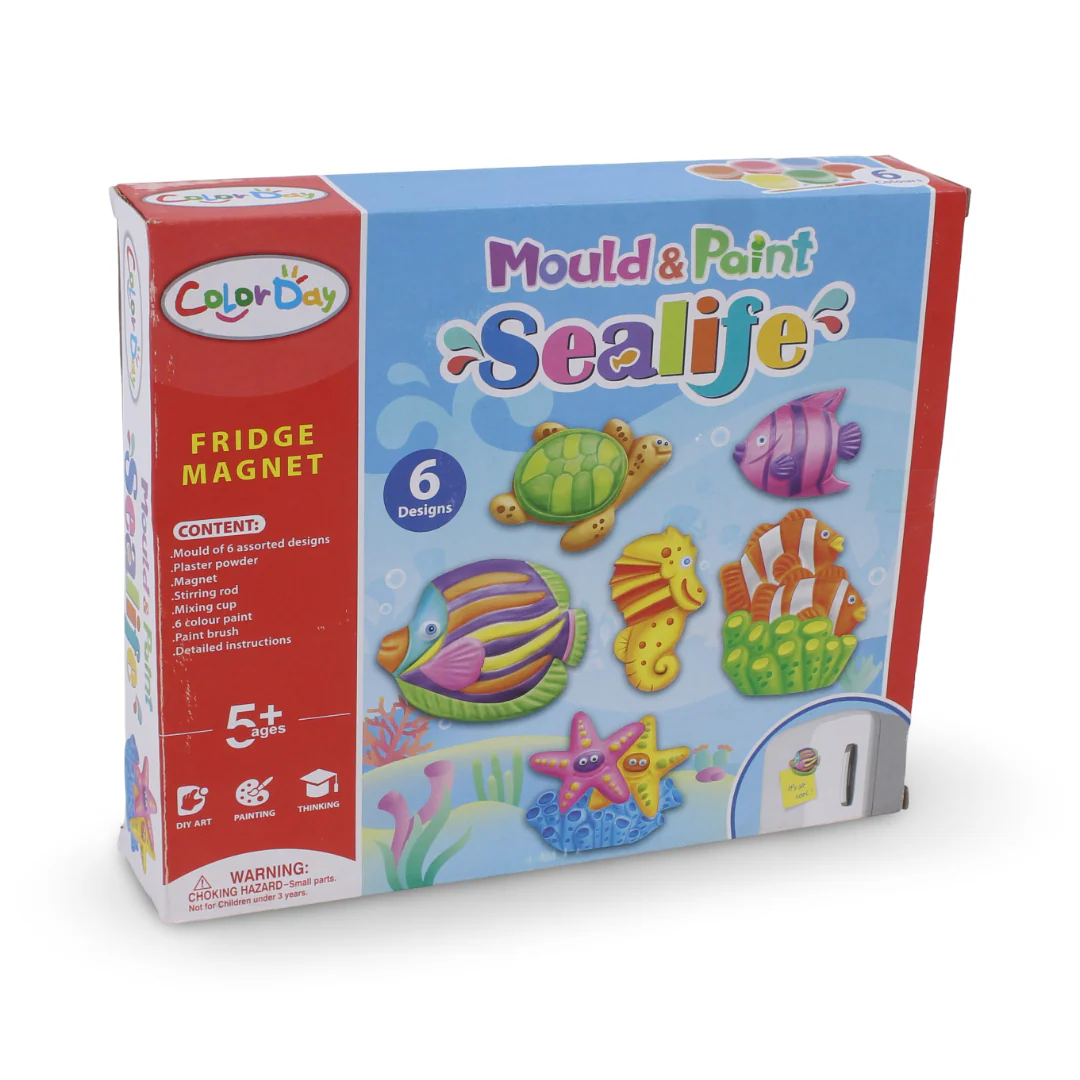 DIY Sea Creatures Sculpting & Coloring Kit - Image 2