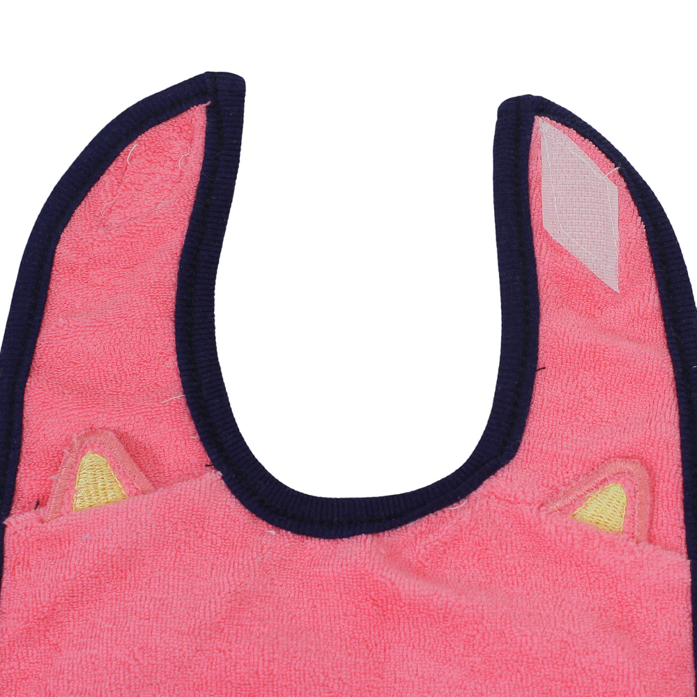 Cotton Baby Bib – Watermelon with Glasses Face Design - Image 3