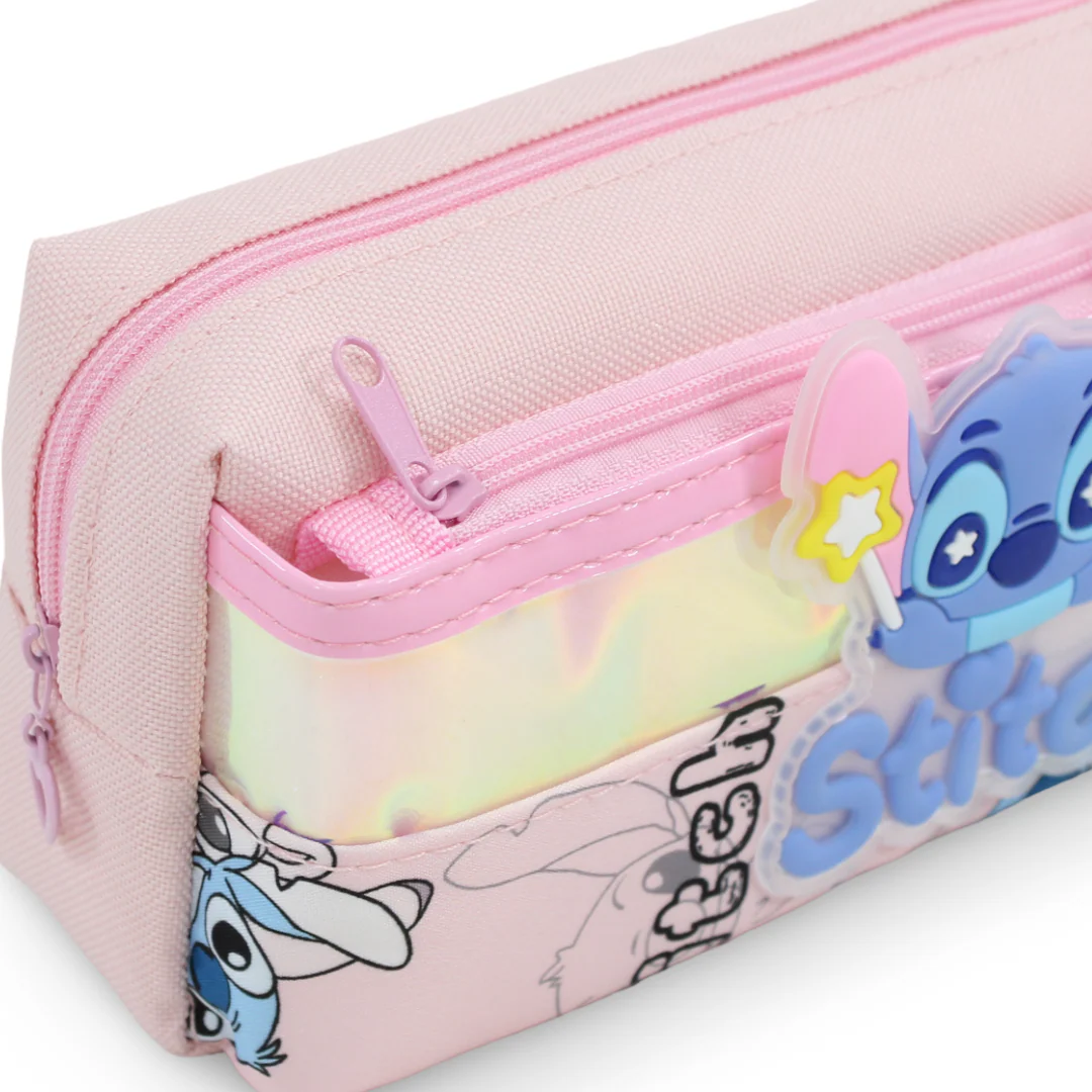 Stitch 3D Hardcover Pencil Case – Pink - Image 3