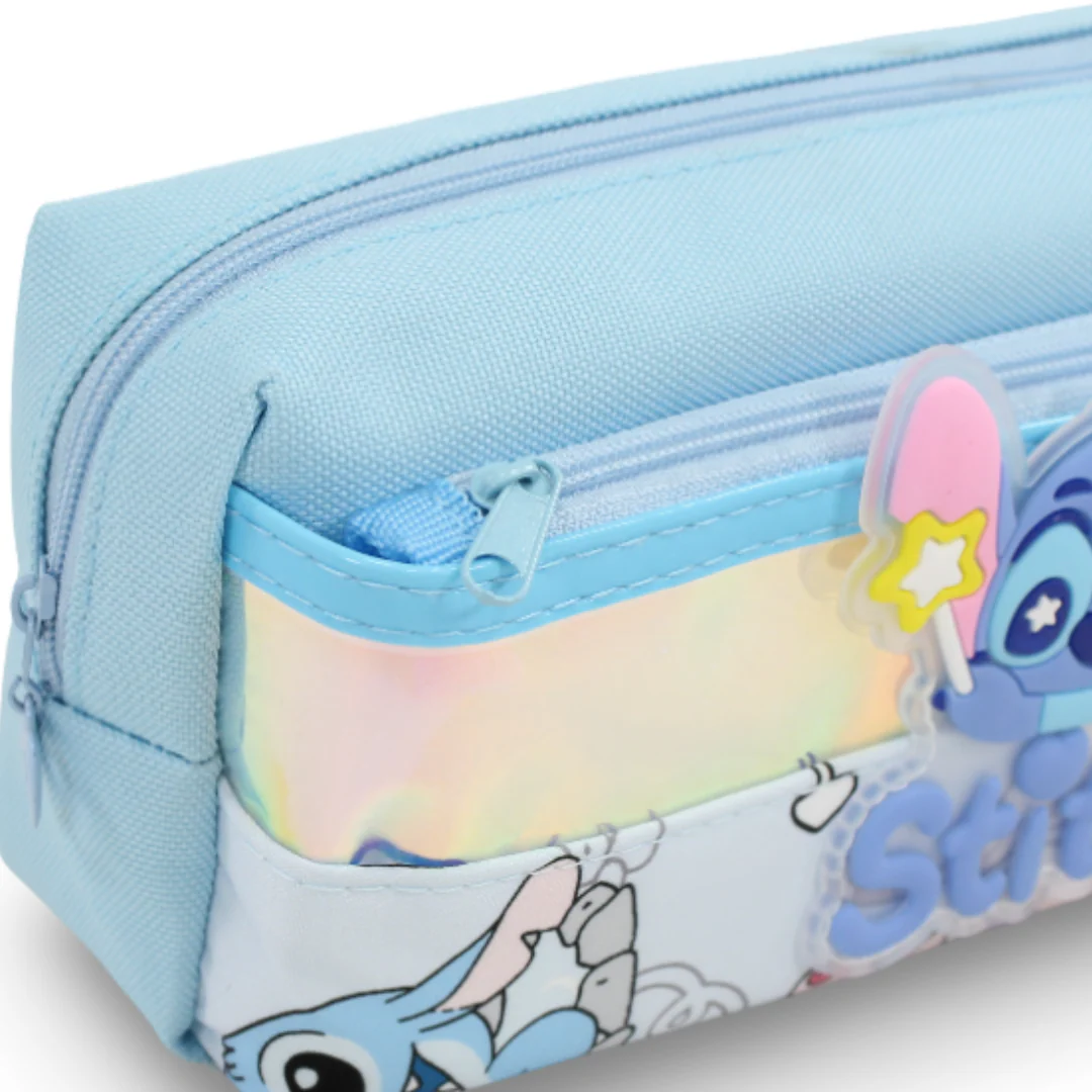 Stitch 3D Hardcover Pencil Case – Baby Blue - Image 3