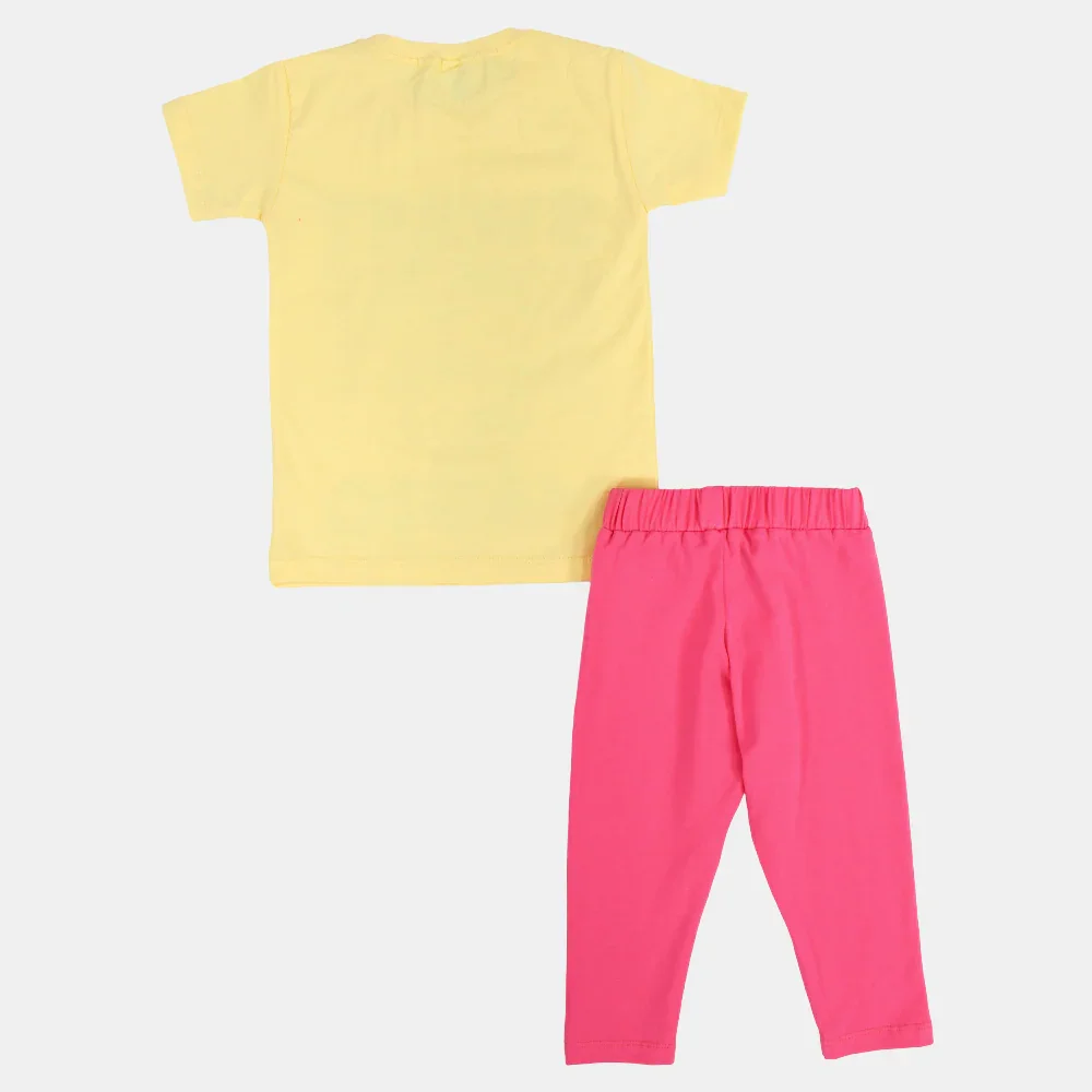 Girls Cotton Pajama Set - Sweet Magic Print - Image 2