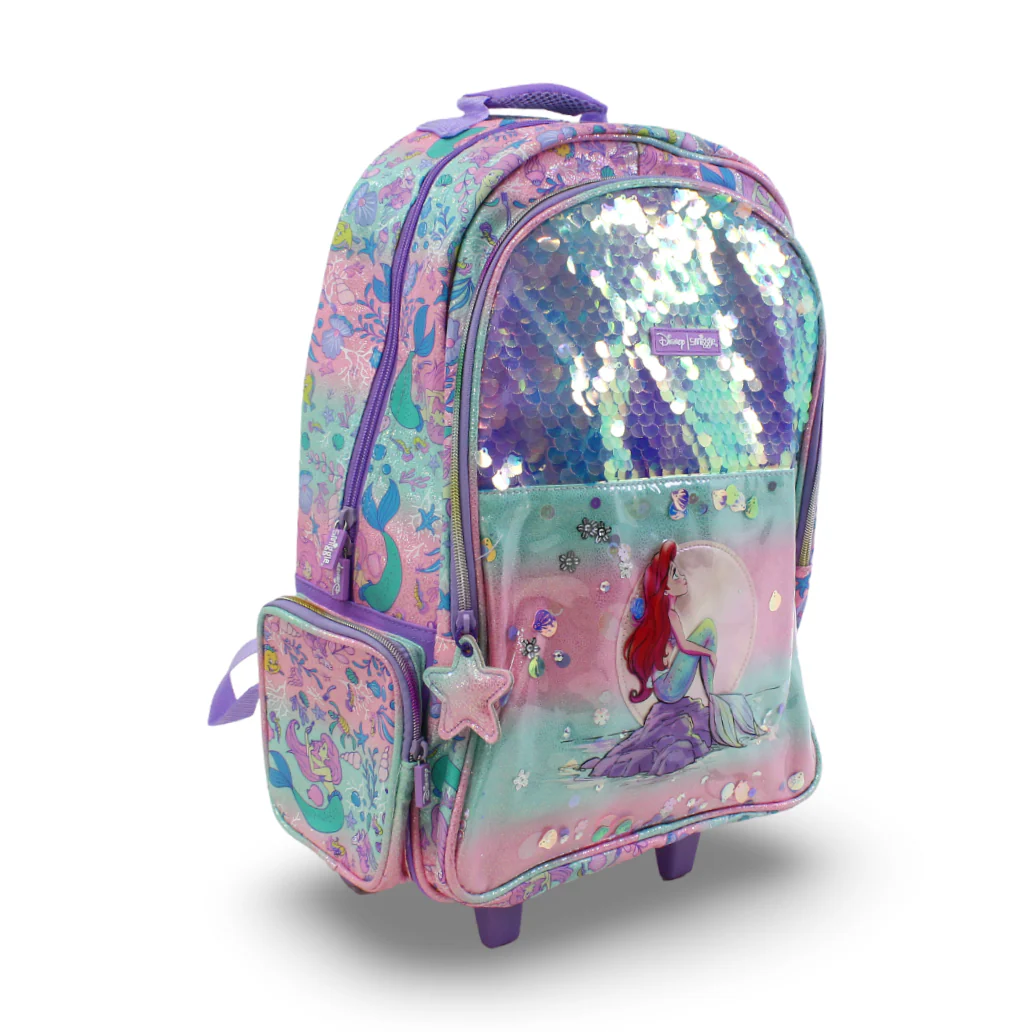 Smiggle Trolley Bag Mermaid Design 18 Inches – Purple