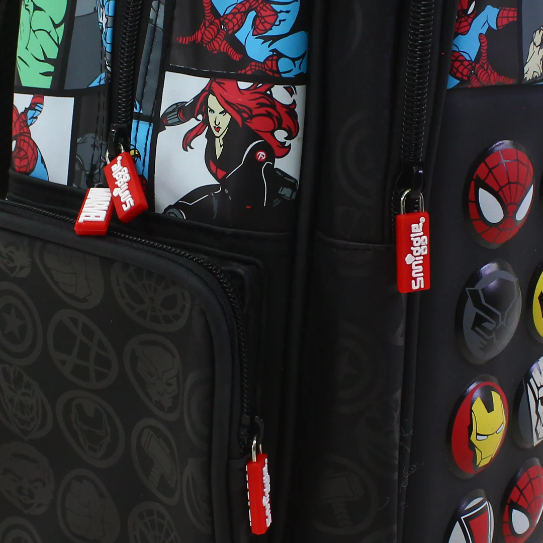 Smiggle Trolley Bag Avengers Design 18 Inches – Black - Image 3