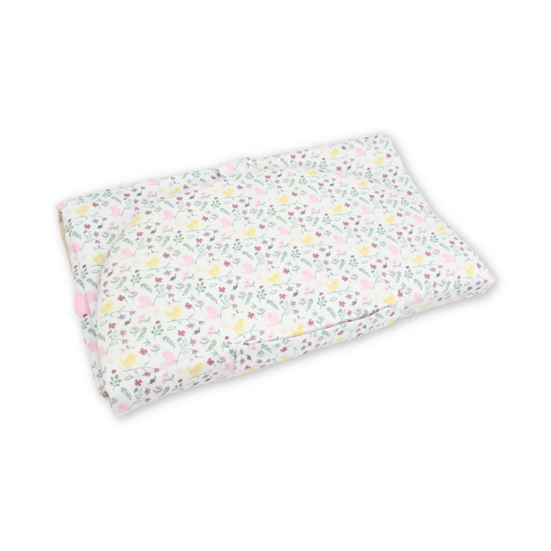 Cotton Mattress Baby – Off-White with Flowers Print - Image 2