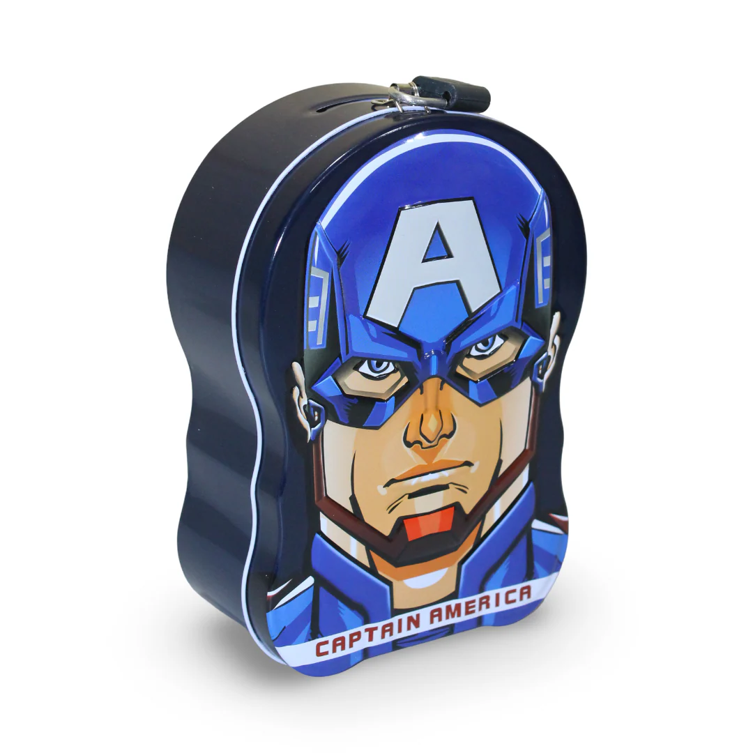 Captain America Metal Piggy Bank