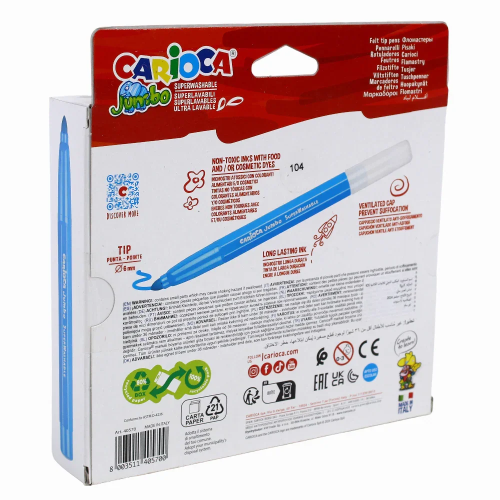Carioca Jumbo Flowmaster Colours – 24 Colors - Image 3