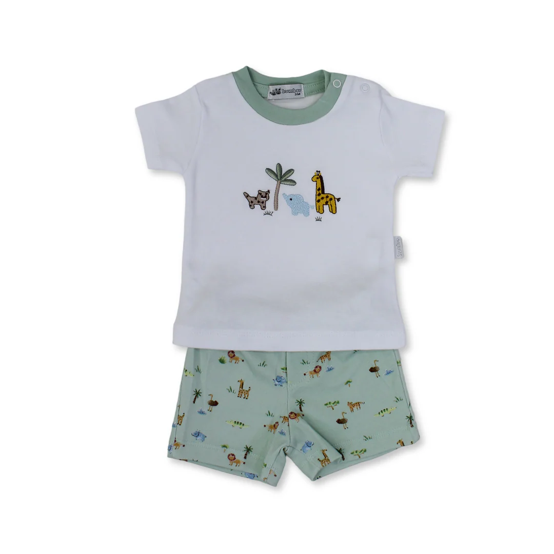 Baby Boys Cotton Pajama – Animals Print - Image 4