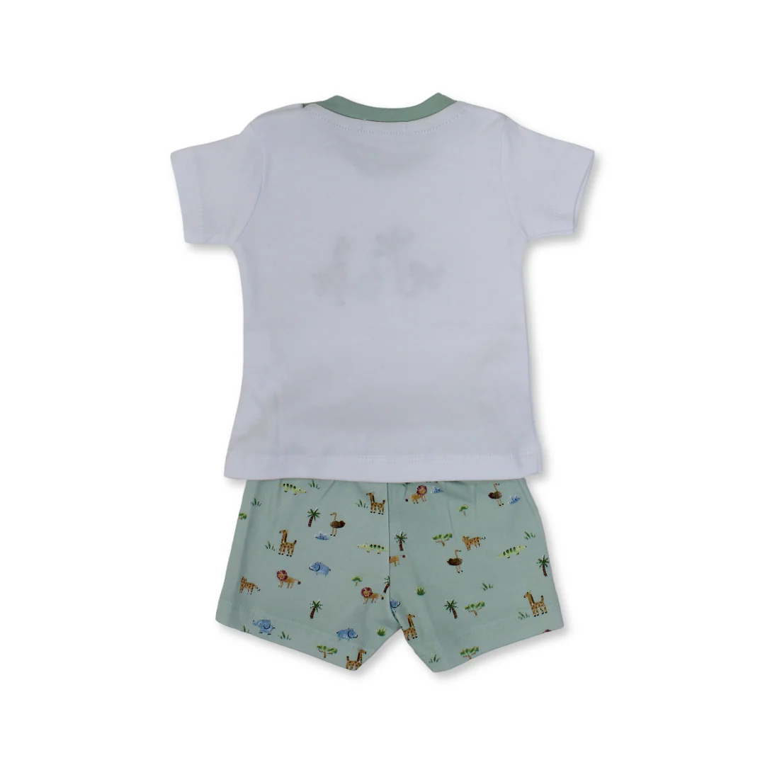 Baby Boys Cotton Pajama – Animals Print - Image 5