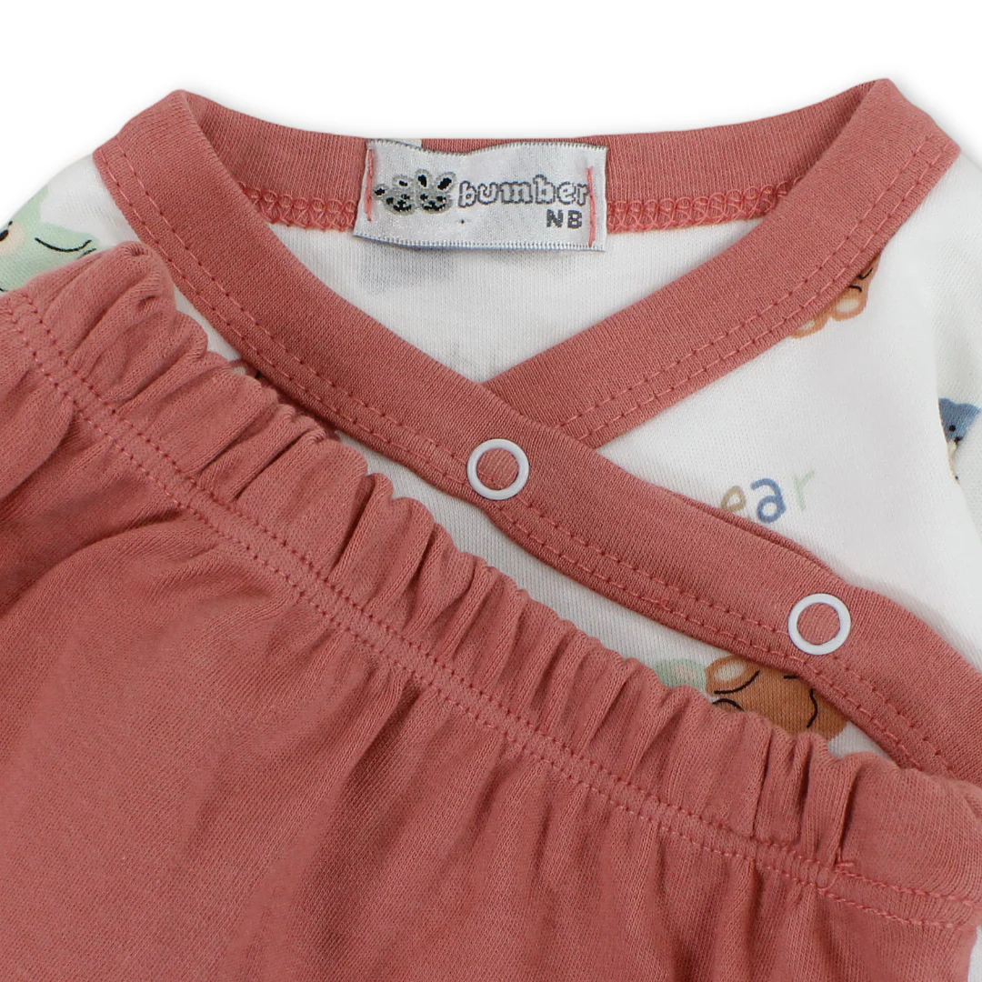 Baby Boys Cotton Pajama – Teddies Print - Image 3