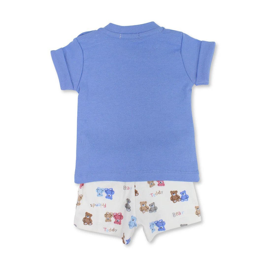 Baby Boys Cotton Pajama – Teddy Bear Print - Image 3