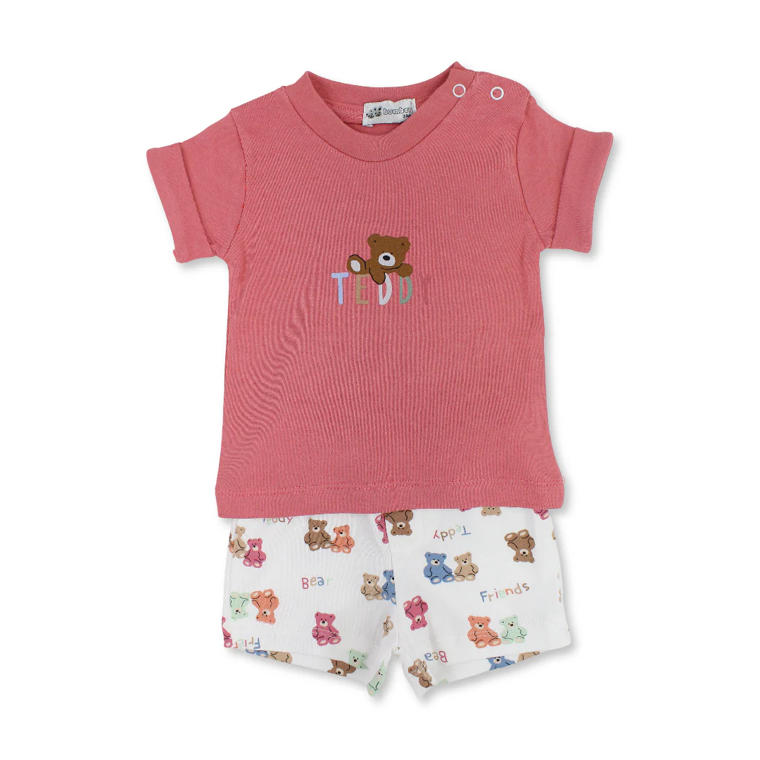 Baby Boys Cotton Pajama – Teddy Bear Print - Image 4