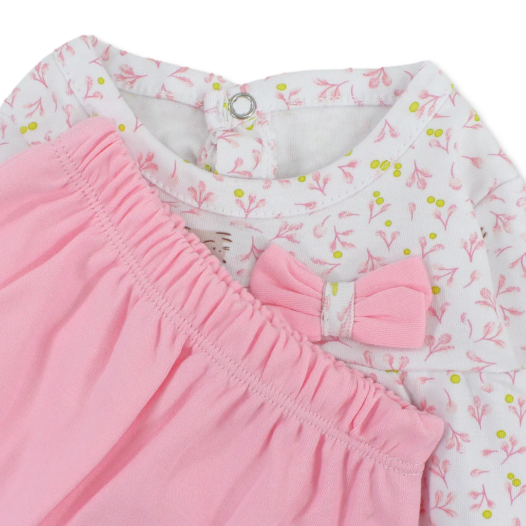 Baby Girls Cotton Pajama – with Bows Design - Image 3