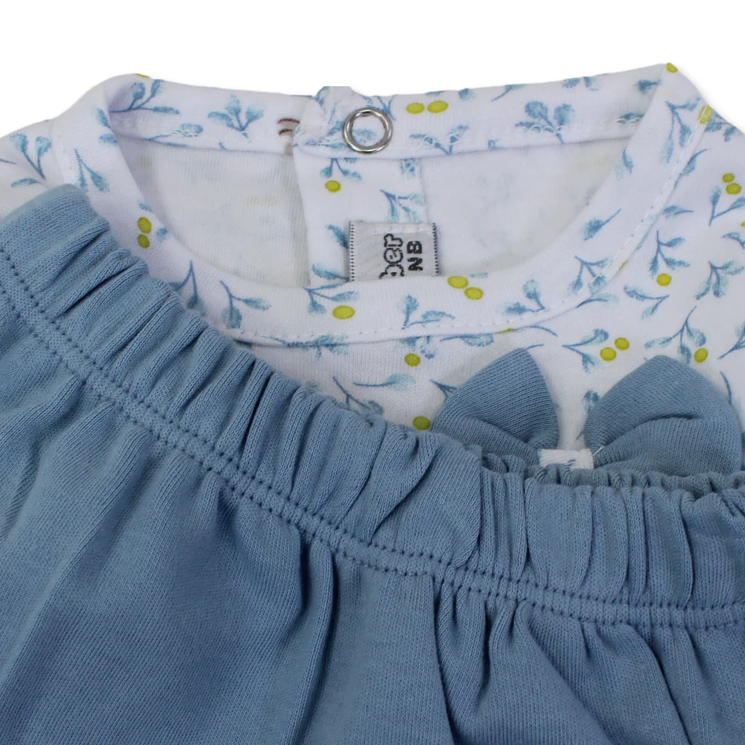 Baby Girls Cotton Pajama – with Bows Design - Image 6