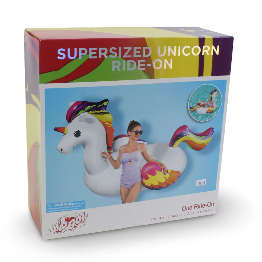 Bestway Supersized Unicorn Ride-On 224x164 Cm - Image 3