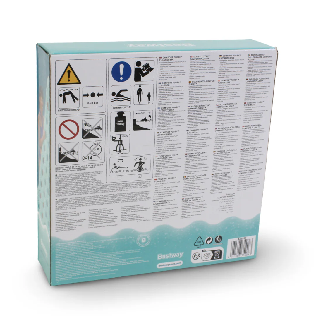 Bestway Comfort Plush Floating Mat 1.98m x 74cm - Image 3