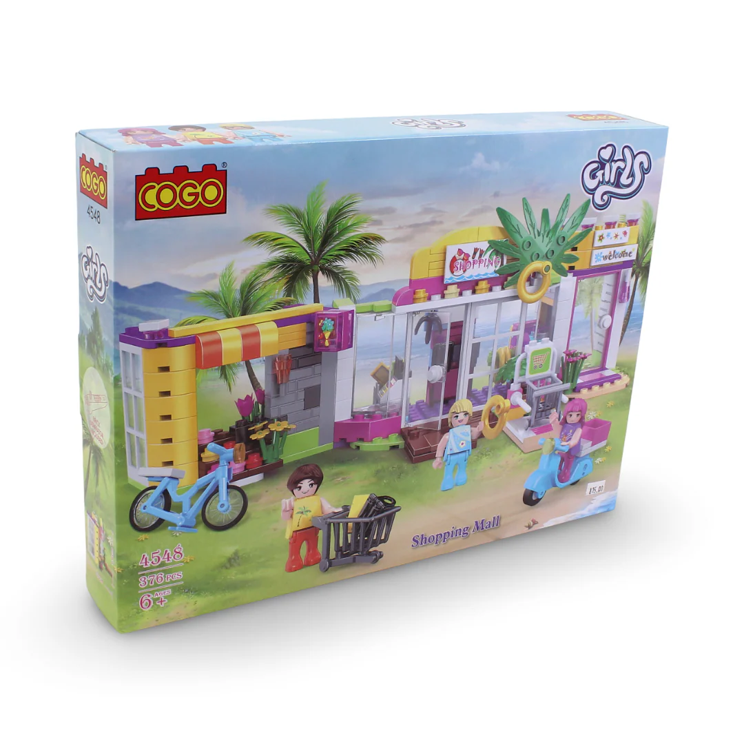 Cogo Girls Shopping Mall Building Block Set – 376 Pcs - Image 2