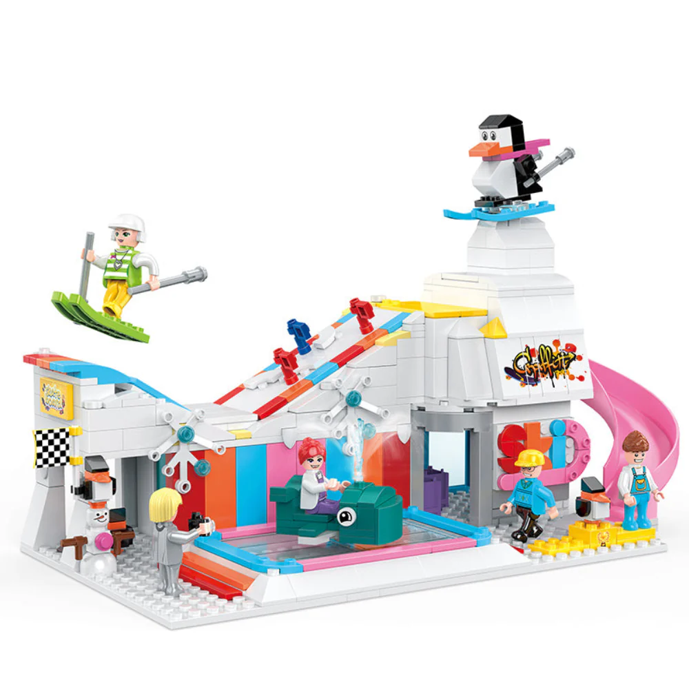 Cogo Bon Voyage Ski Resort Building Blocks Set – 580 Pcs