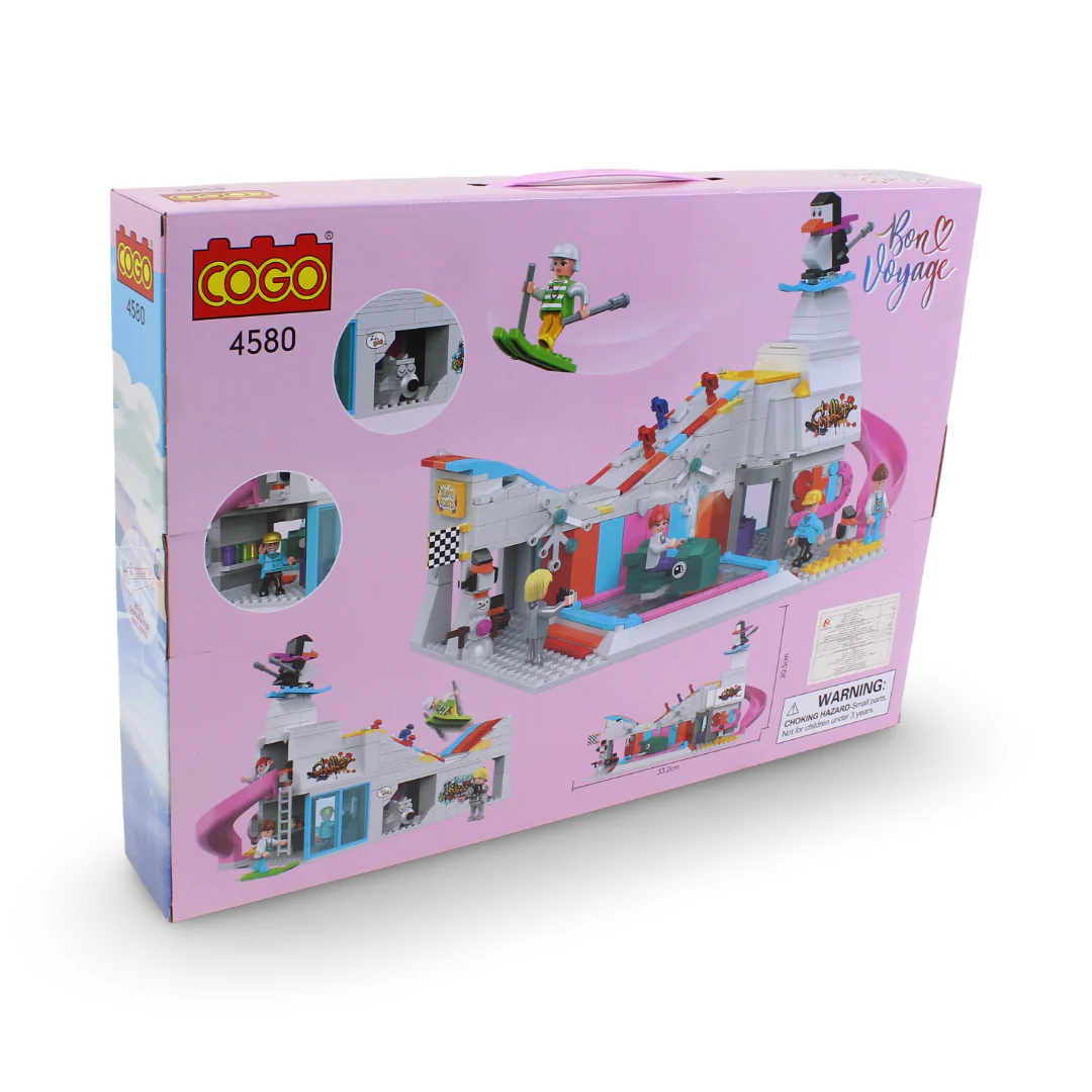 Cogo Bon Voyage Ski Resort Building Blocks Set – 580 Pcs - Image 3