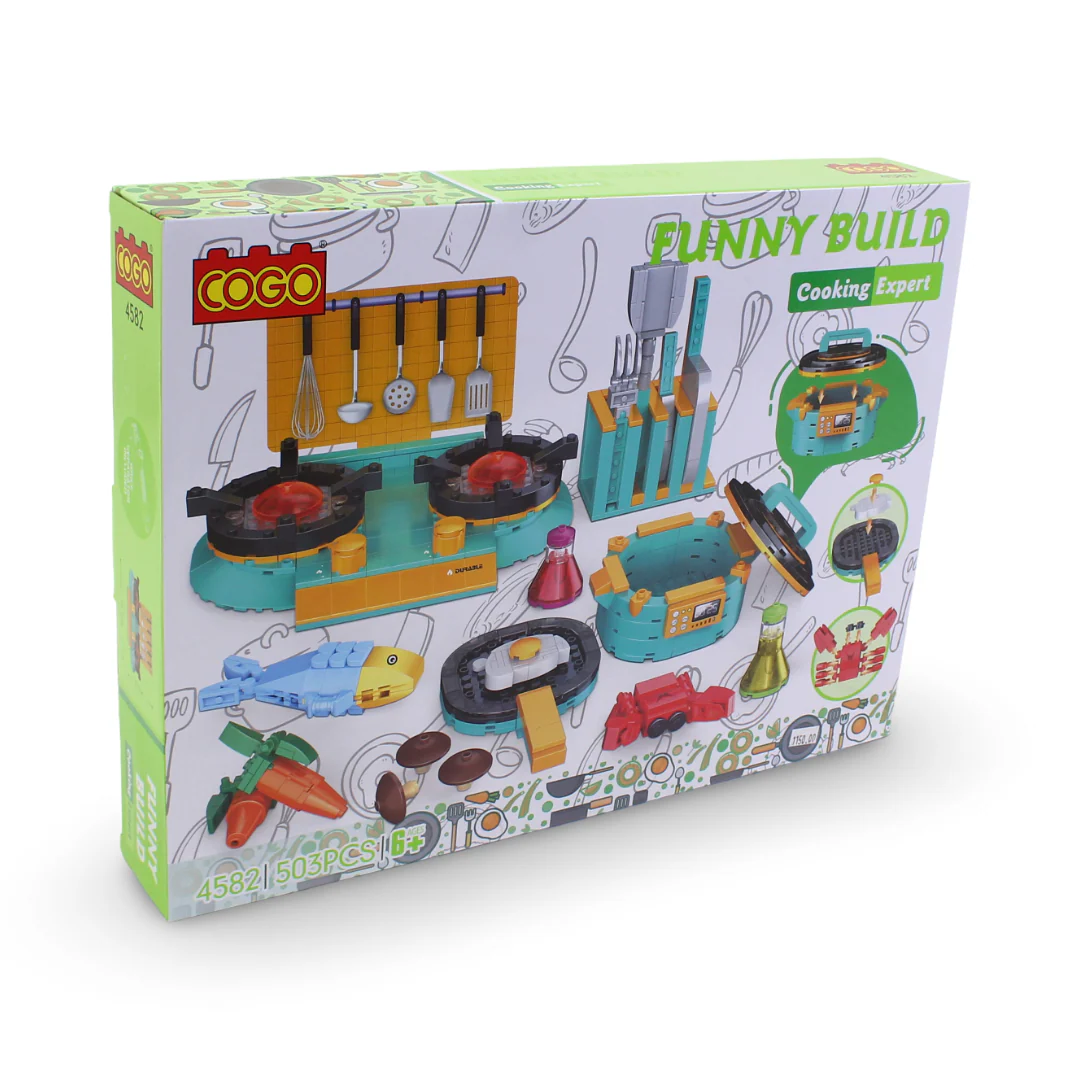 Cogo Funny Build Cooking Expert Building Blocks Set – 503 Pcs - Image 2
