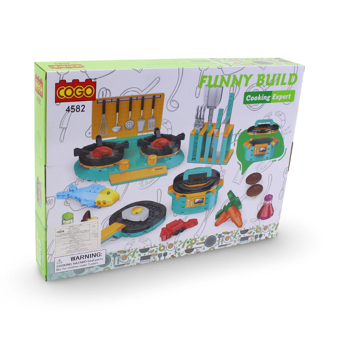 Cogo Funny Build Cooking Expert Building Blocks Set – 503 Pcs - Image 3