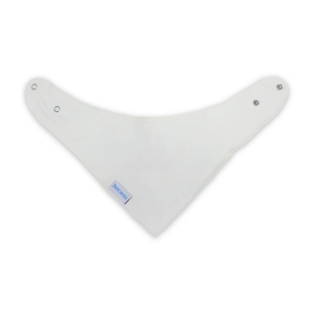 Cotton Baby Bib – White with "So Sweet" Print - Image 2