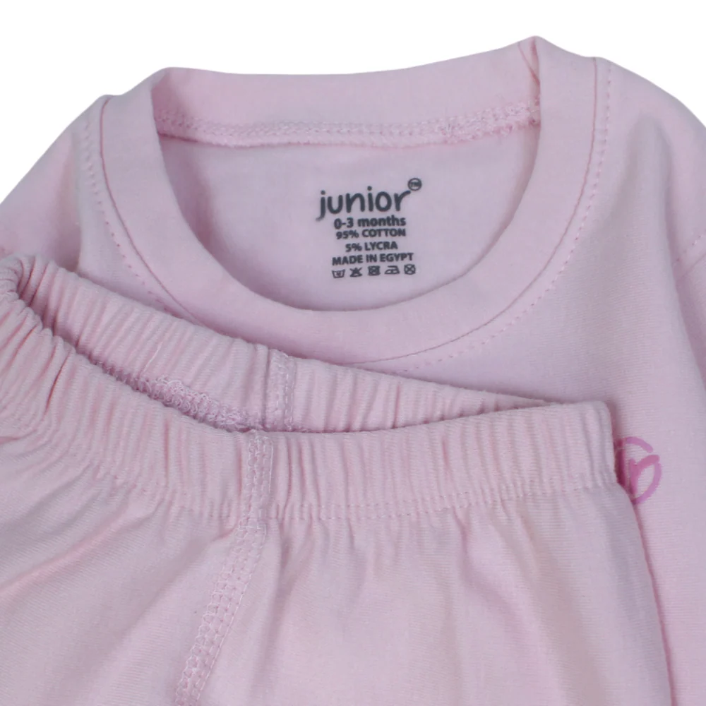 Baby Girls Cotton Thermal Set – Pink - Image 3