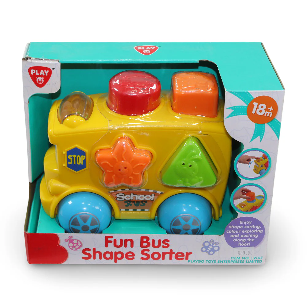 Play Go Fun Bus Shape Sorter - Image 3