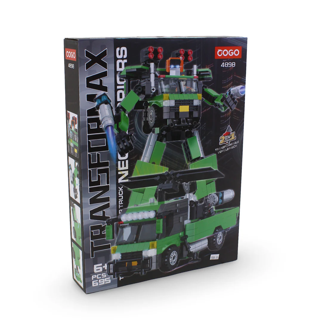 Cogo 2-in-1 Transformation Truck Building Blocks Set – 174 Pcs - Image 2