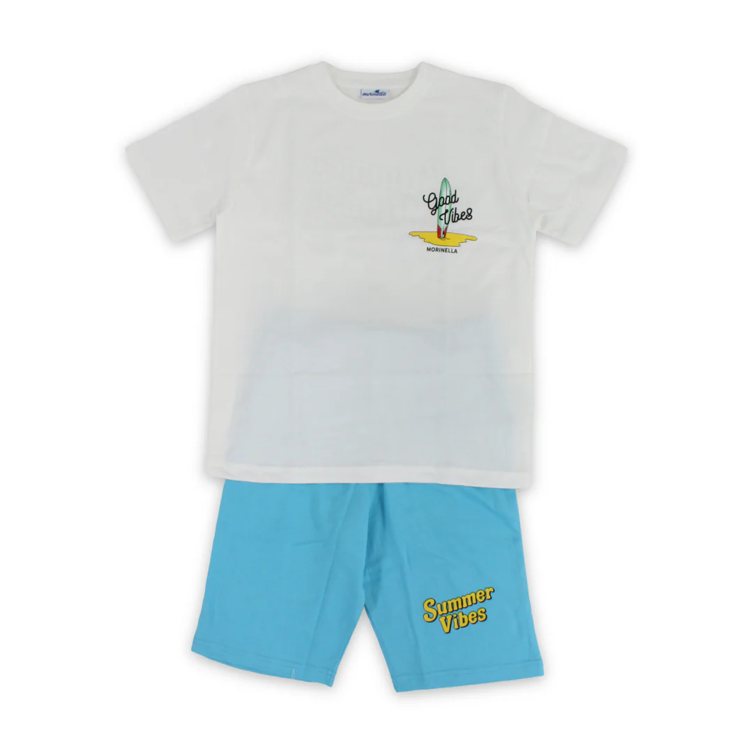 Boys Cotton Outfit Set – "Summer Vibes" Print - Image 5