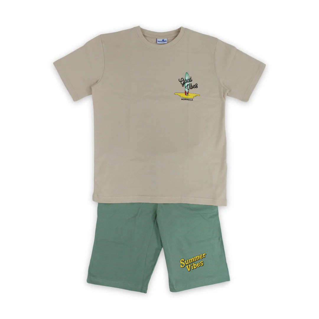 Boys Cotton Outfit Set – "Summer Vibes" Print - Image 7