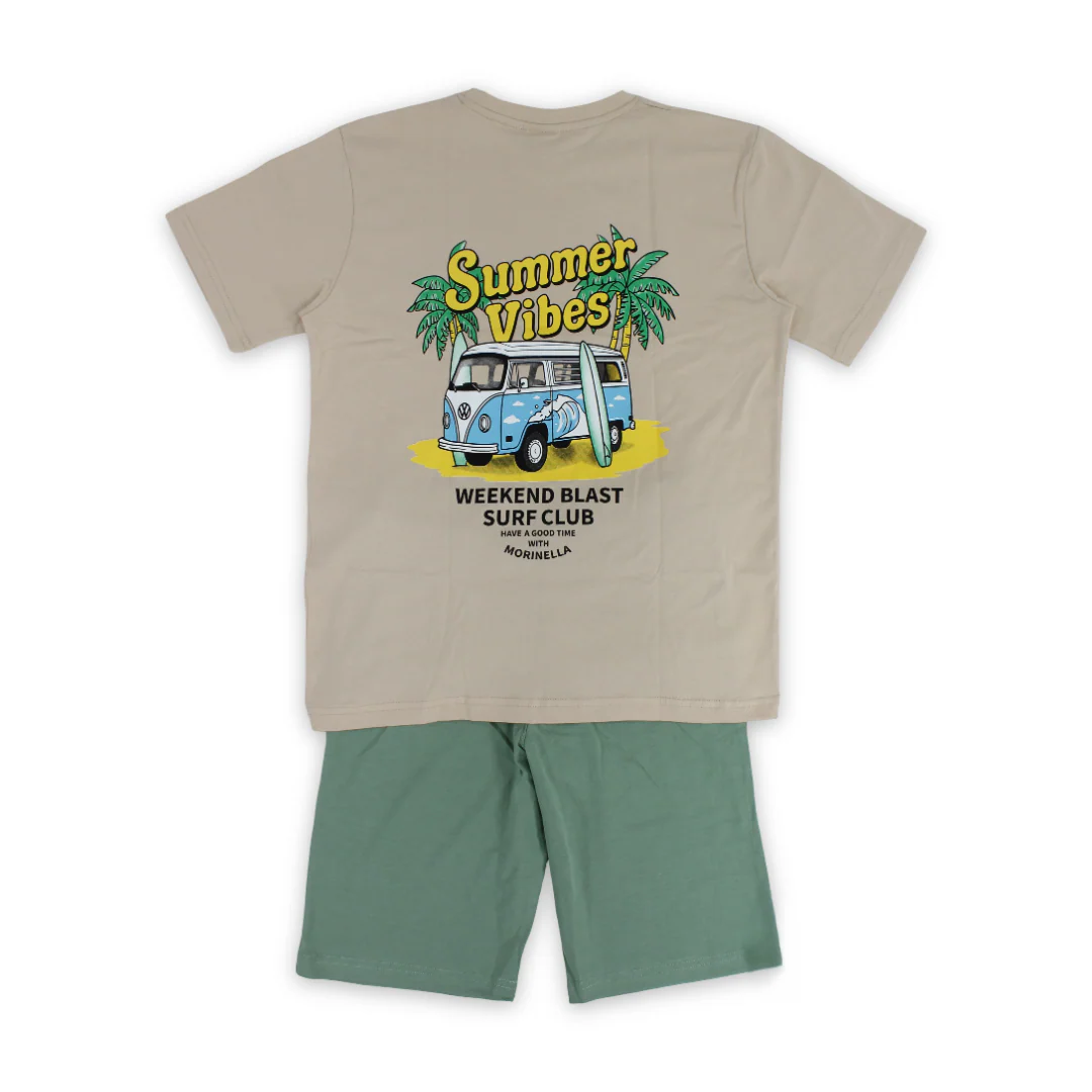 Boys Cotton Outfit Set – "Summer Vibes" Print - Image 8