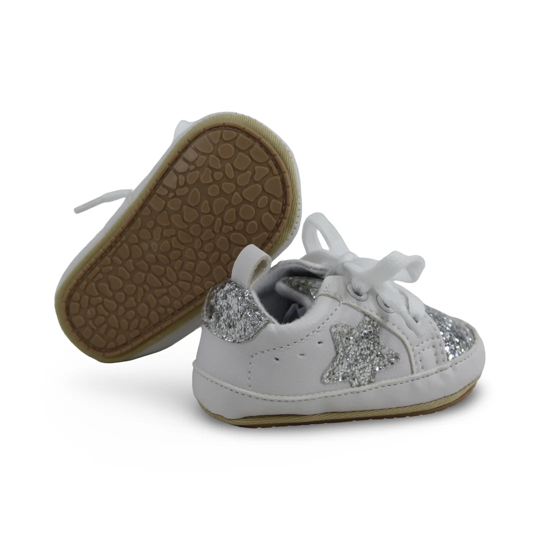 Baby Girls Leather Shoes – with Glitter - Image 6
