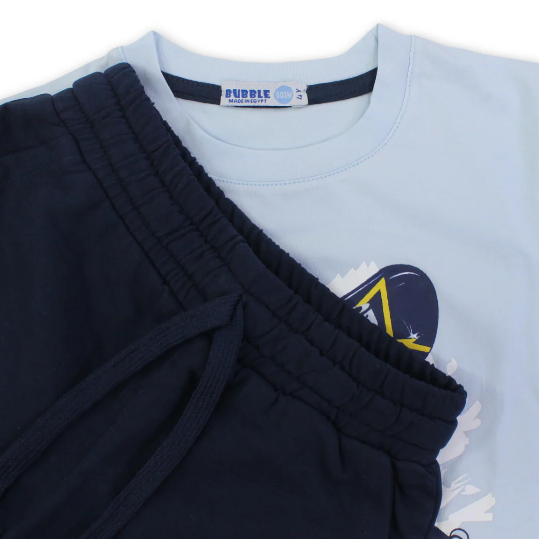 Boys Cotton Pajama – with "Skate Board" Print - Image 6