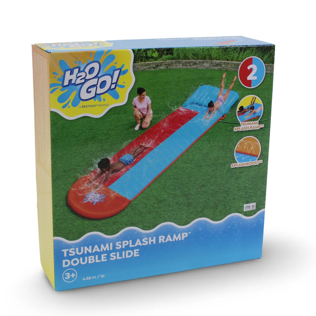 Bestway H2OGO! Tsunami Splash Ramp Double Slide - Image 2